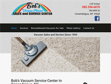 Tablet Screenshot of bobsvacuumservicecenter.com